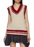 首图 - 点击放大 - CUDDLEUP - V-Neck Hand Knit Vest