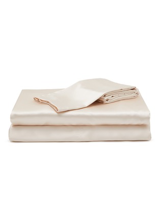 首图 –点击放大 - SILKY MIRACLE - The One Queen Size Silk Bed Set — Oatmeal/Gold
