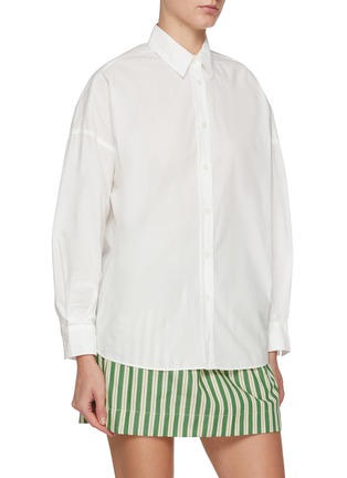 细节 - 点击放大 - LMND - Chiara Belted Cut Out Cotton Shirt