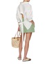模特儿示范图 - 点击放大 - LMND - Chiara Belted Cut Out Cotton Shirt
