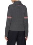背面 - 点击放大 - THOM BROWNE - Shawl Collar Striped Cable Knit Wool Cardigan
