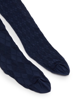 细节 - 点击放大 - THOM BROWNE - Funmix Argyle Sheer Tights