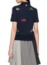 背面 - 点击放大 - THOM BROWNE - Satin Stitch Bird Embroidery Cotton Polo Shirt