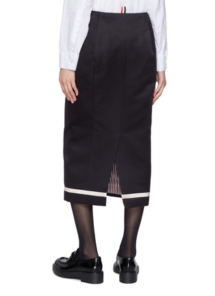 背面 - 点击放大 - THOM BROWNE - Calf Length Pencil Skirt