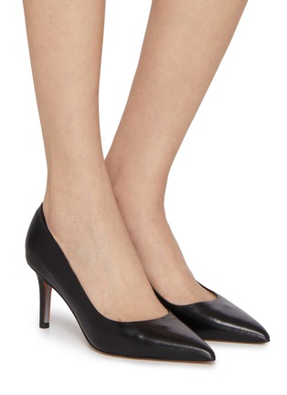 模特儿示范图 - 点击放大 - SAM EDELMAN - Vienna 70 Leather Pumps