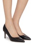 模特儿示范图 - 点击放大 - SAM EDELMAN - Vienna 70 Leather Pumps