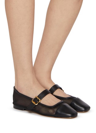 模特儿示范图 - 点击放大 - SAM EDELMAN - MIRANDA 网纱拼接平底鞋