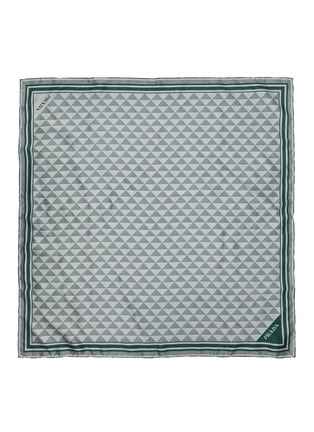首图 - 点击放大 - PRADA - Pattern Printed Square Silk Scarf