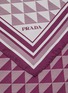 细节 - 点击放大 - PRADA - LOGO 图案真丝围巾