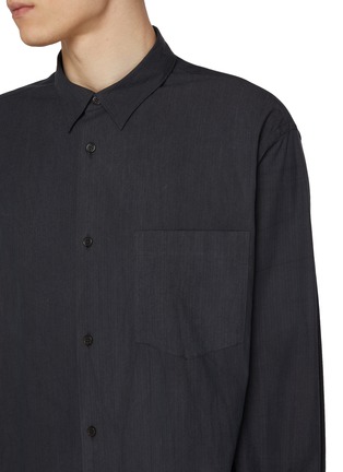  - SOLID HOMME - 条纹肌理纽扣衬衫