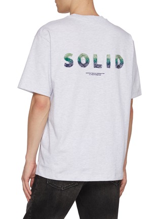 背面 - 点击放大 - SOLID HOMME - LOGO 印花纯棉 T 恤