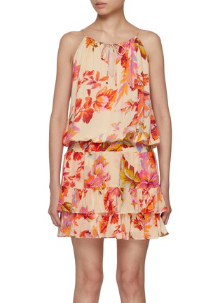 首图 - 点击放大 - LITTLE JOE WOMAN BY GAIL ELLIOTT - A Million Days Floral Ruffle Mini Dress