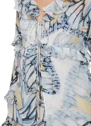  - LITTLE JOE WOMAN BY GAIL ELLIOTT - Sloane Ranger Printed Tie-front Blouse