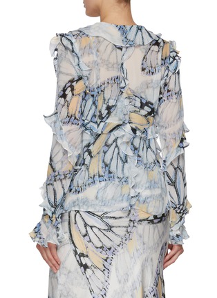 背面 - 点击放大 - LITTLE JOE WOMAN BY GAIL ELLIOTT - Sloane Ranger Printed Tie-front Blouse