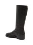  - ANN DEMEULEMEESTER - 50 BALO 皮革高筒中跟靴