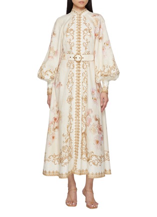 首图 - 点击放大 - ZIMMERMANN - Hypnotic Buttoned Linen Midi Dress