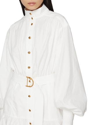  - ZIMMERMANN - 纯棉立领系带连衣裙