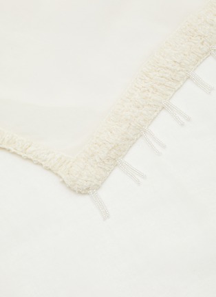 细节 - 点击放大 - LANE’S - Embroidered Fine Wool Shawl