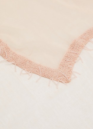 细节 - 点击放大 - LANE’S - Beaded Fringe Embroidered Wool Shawl