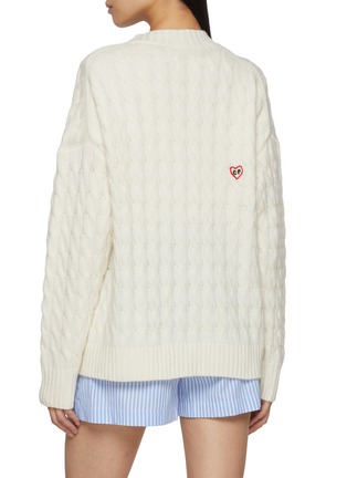 背面 - 点击放大 - CHINTI & PARKER - X Peanuts Snoopy Heart Wool Cashmere Cable Knit Cardigan