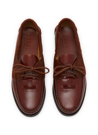 细节 - 点击放大 - HEREU - Saler Hair On Trim Calf Leather Boat Shoes