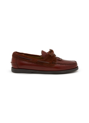 首图 - 点击放大 - HEREU - Saler Hair On Trim Calf Leather Boat Shoes