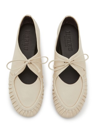 细节 - 点击放大 - HEREU - Coveta Pleated Leather Loafers