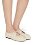 模特儿示范图 - 点击放大 - HEREU - Coveta Pleated Leather Loafers