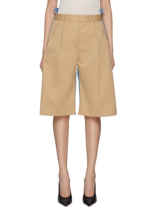 首图 - 点击放大 - BETTTER - Denibermuda Two Tone Cotton Bermuda Shorts