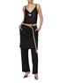 模特儿示范图 - 点击放大 - BETTTER - Hybrid Skirt Overlay Wool Blend Trousers