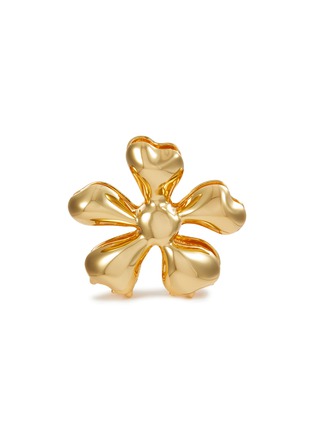 细节 - 点击放大 - LELET NY - 14K Gold Glossy Daisy Metal Claw Clip