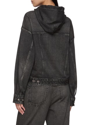 背面 - 点击放大 - RAG & BONE - Miramar Hooded Cotton Terry Trucker Jacket