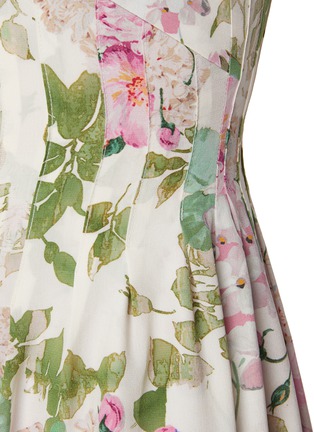  - BONBOM - 蕾丝拼接真丝连衣裙