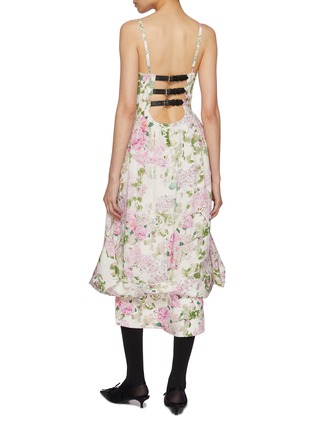 背面 - 点击放大 - BONBOM - 蕾丝拼接真丝连衣裙