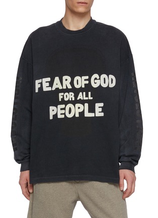 首图 - 点击放大 首图 - 点击放大 - FEAR OF GOD - Future Print Relaxed Cotton T-Shirt