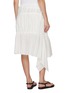 背面 - 点击放大 - FAFAMOON - Draped Tiered Cotton Midi Skirt
