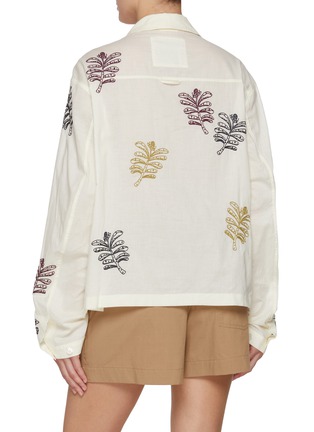 背面 - 点击放大 - FAFAMOON - Sheer Embroidered Cotton Shirt