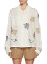 首图 - 点击放大 - FAFAMOON - Sheer Embroidered Cotton Shirt