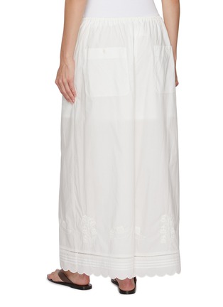 背面 - 点击放大 - FAFAMOON - Embroidered Patchwork Cotton Wide Leg Pants