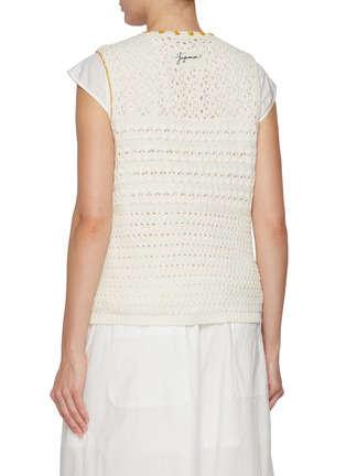 背面 - 点击放大 - FAFAMOON - Crocheted Cotton Knit Vest