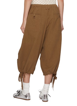 背面 - 点击放大 - FAFAMOON - Pleated Drawstring Hem Cargo Pants
