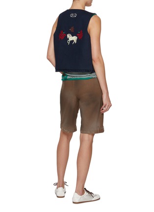 模特儿示范图 - 点击放大 - FAFAMOON - Reversible Embroidered Waistcoat