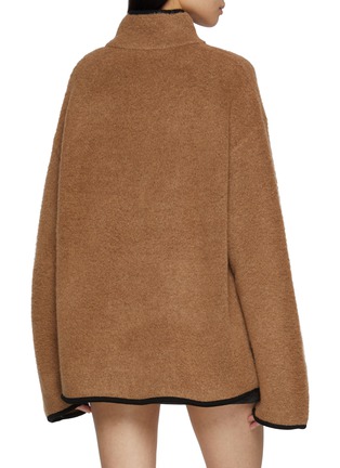 背面 - 点击放大 - CRUSH COLLECTION - 混羊毛拉链领上衣