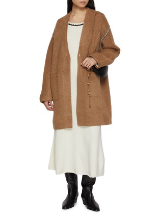 模特儿示范图 - 点击放大 - CRUSH COLLECTION - 混羊毛 V 领大衣