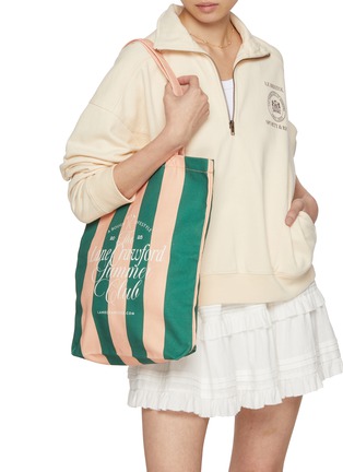 模特儿示范图 - 点击放大 - LANE CRAWFORD SELECTION - Summer Club Printed Tote Bag