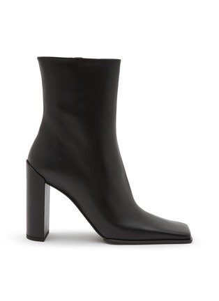 首图 - 点击放大 - ALAÏA - 90 皮革方头高跟靴