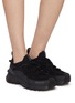 模特儿示范图 - 点击放大 - MONCLER - Trailgrip Lite3 Low Top Suede Women's Sneakers