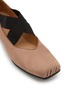细节 - 点击放大 - UMA WANG - Crisscross Elastic Band Leather Ballerina Flats