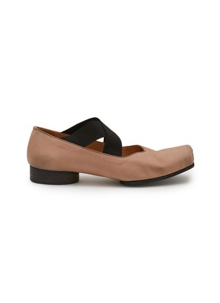 首图 - 点击放大 - UMA WANG - Crisscross Elastic Band Leather Ballerina Flats
