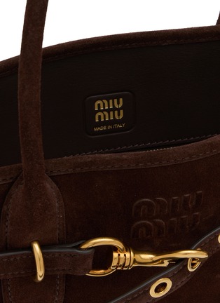 细节 - 点击放大 - MIU MIU - E/W AVENTURE 绒面皮手提包